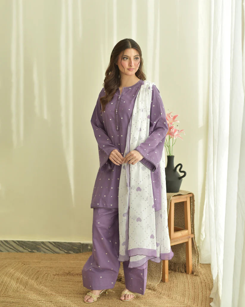 Purle Heart (Farshi Shalwar)