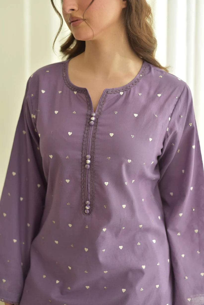 Purle Heart (Farshi Shalwar)