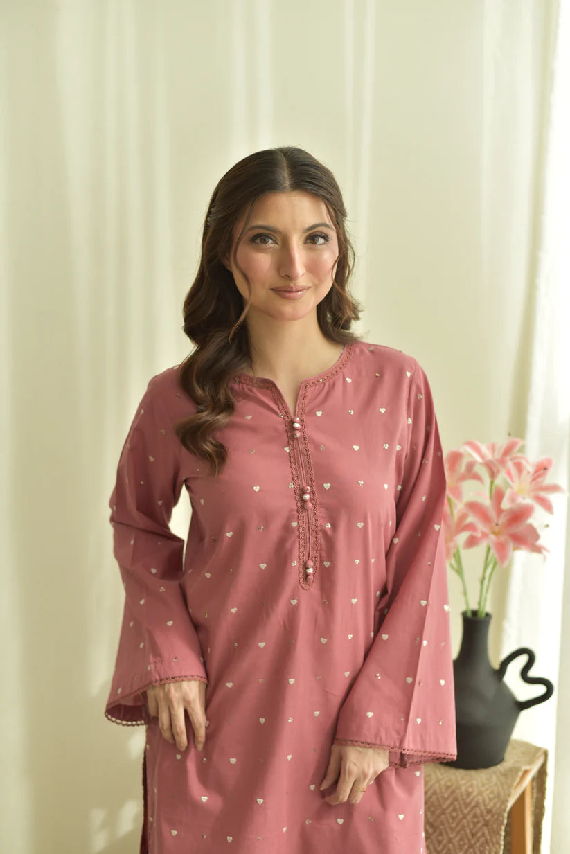 Pink Heart(Farshi Shalwar)