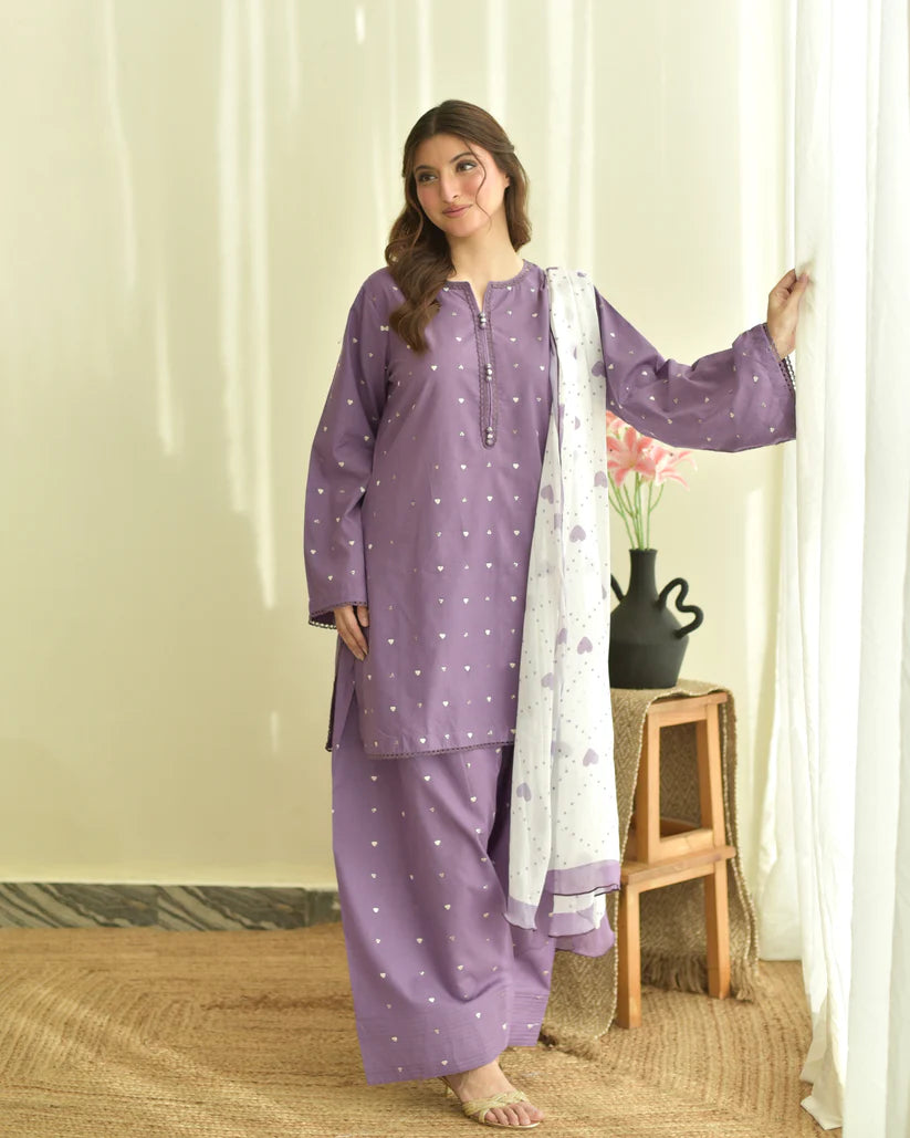 Purle Heart (Farshi Shalwar)