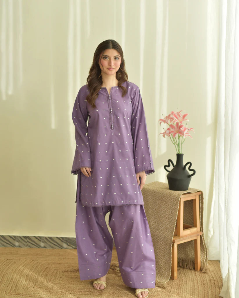 Purle Heart (Farshi Shalwar)