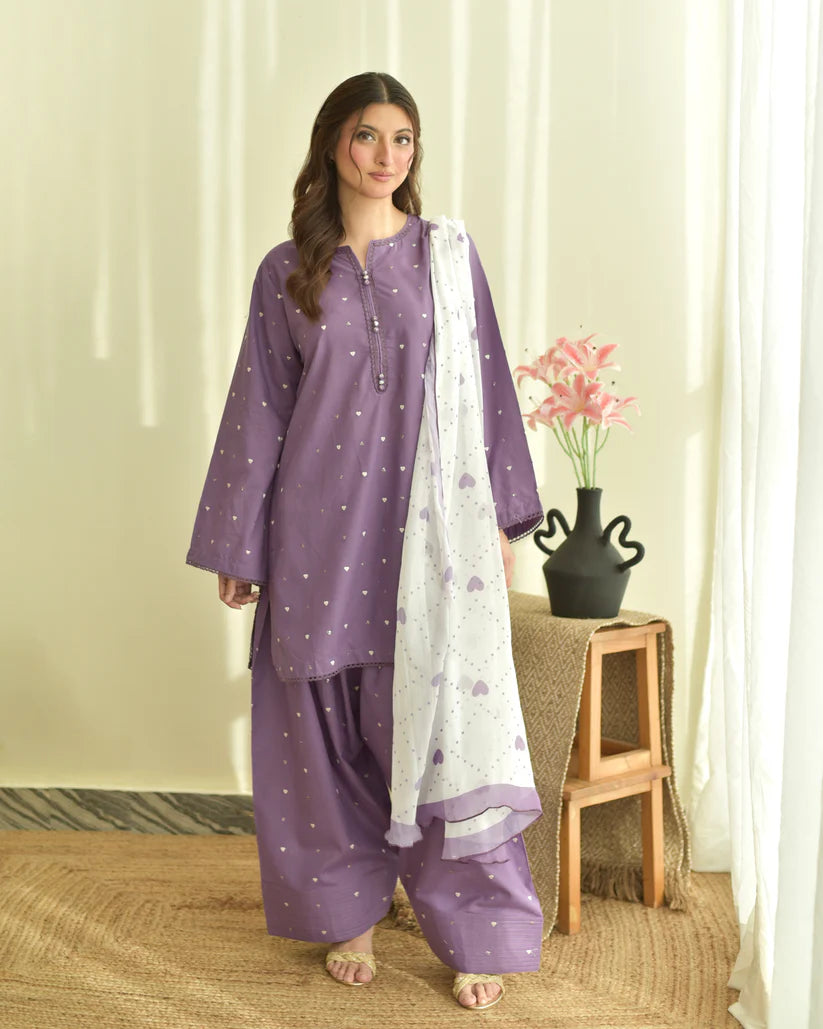 Purle Heart (Farshi Shalwar)