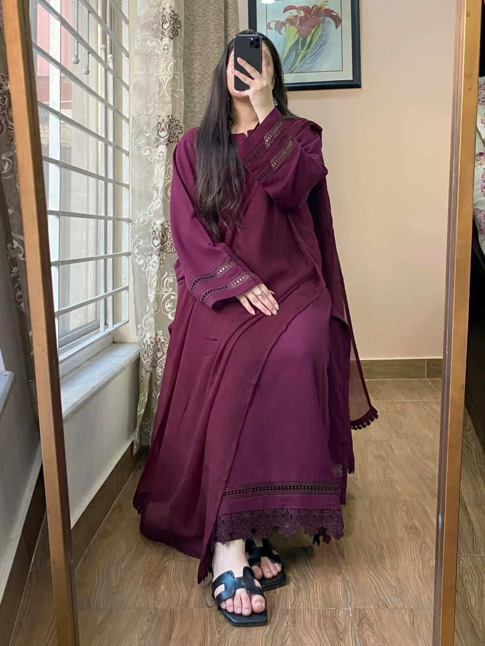 Mehroon  3pcs
